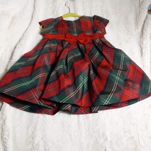 George baby dress squared red